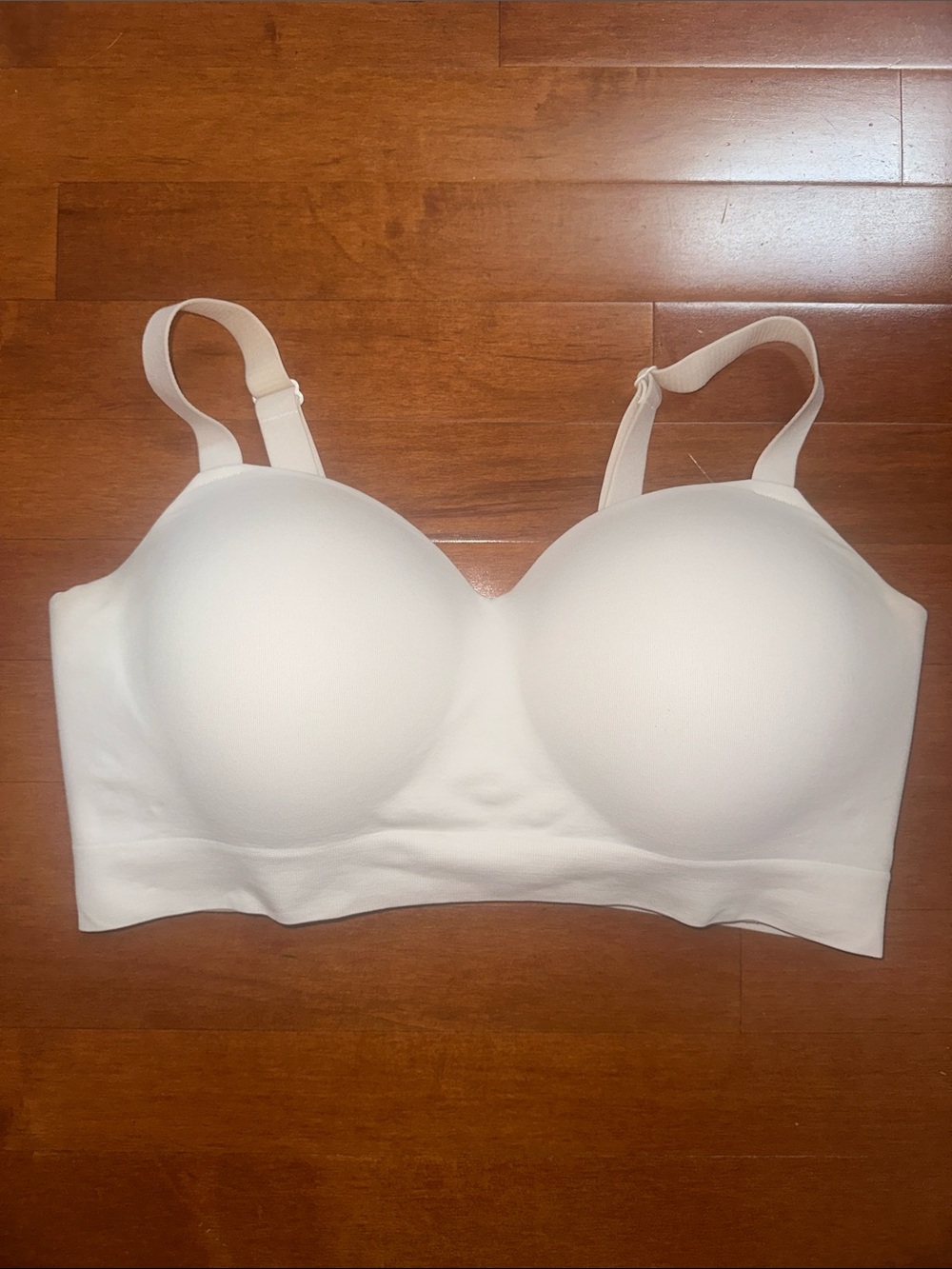 Truekind White Seamless Longline Wireless Bra